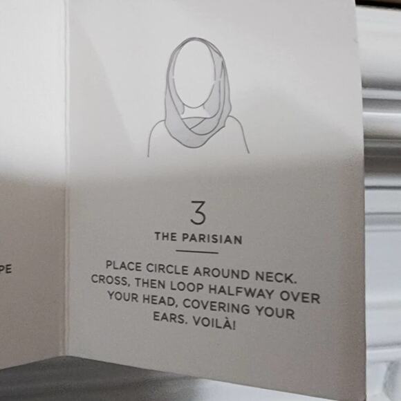 Loft yellow blue and white striped infinity scarf new! - Picture 6 of 7